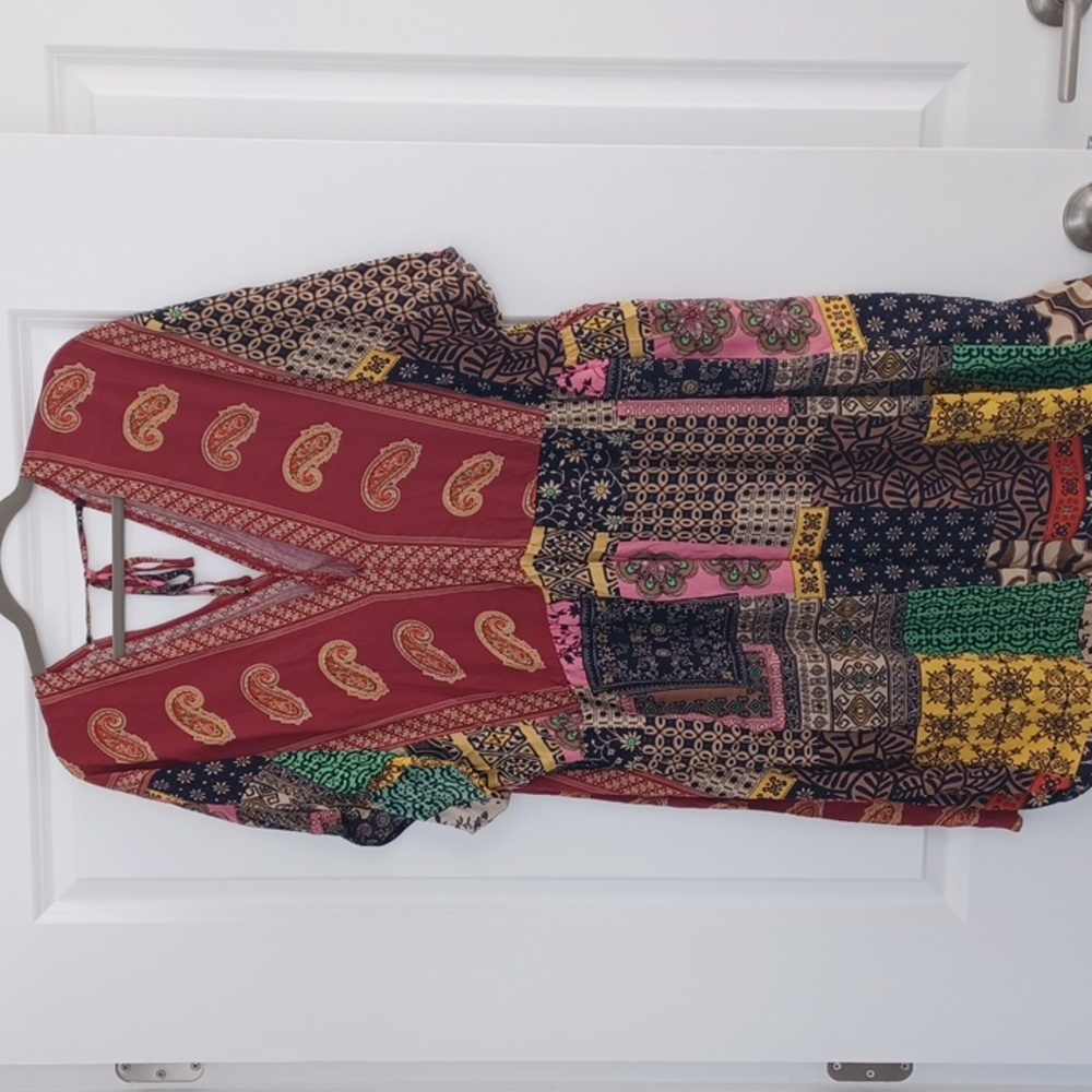 Boho Cotton Sundress Paisley 18 20 NEW Fab